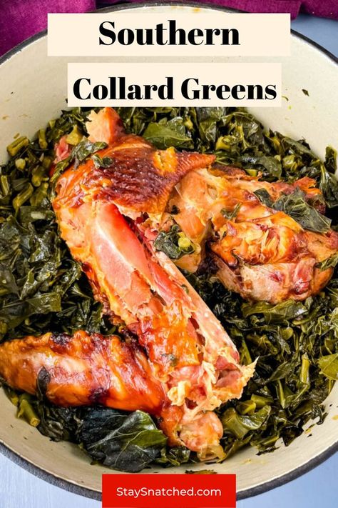 Best Collard Greens Recipe Soul Food, Collard Greens Recipe Soul Food, Crockpot Collard Greens, Best Collard Greens Recipe, Mixed Greens Recipe, Easy Collard Greens Recipe, Soul Food Recipe, Greens Recipe Soul Food, Turkey Neck Recipe