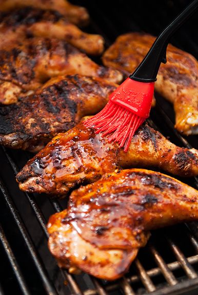 Barbecued Chicken, Barbecue Chicken Recipe, Honey Bbq Chicken, Honey Barbecue, Honey Bbq, Barbecue Chicken, Barbecue Recipes, Cooking On The Grill, On The Grill