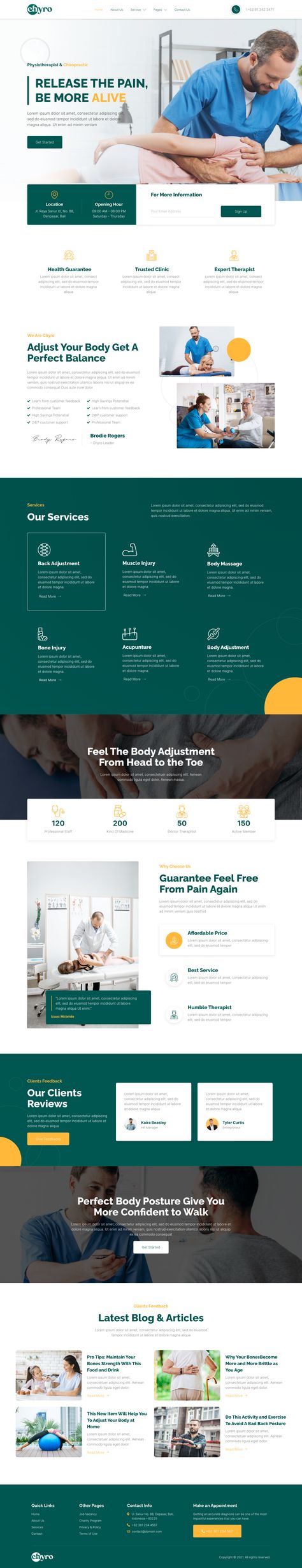 Chiropractic Website Design, Physiotherapy Website Design, Physiotherapy Website, Modern Website Design Layout, Elementor Website Design, Webpage Design Layout, Hospital Website, Healthcare Website, Medical Website