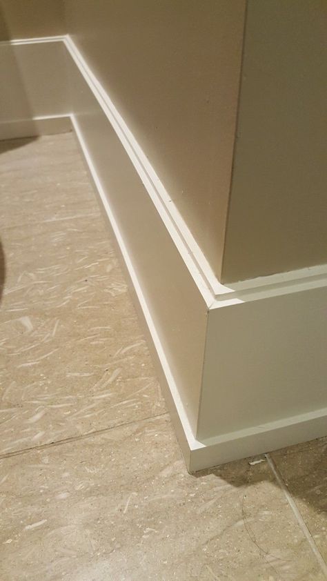 Craftsman Baseboard, Simple Baseboards, Trim Molding Ideas, Shoe Moulding, Baseboard Ideas, Tall Baseboards, Modern Baseboards, Baseboards And Trim, Baseboard Styles