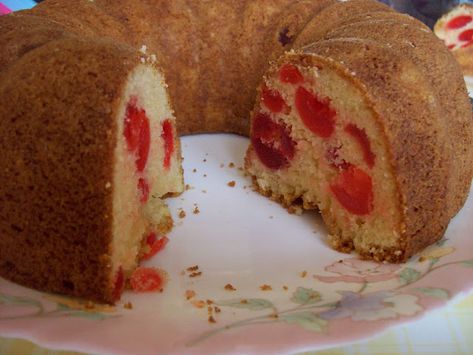 Cherry Cake Glace Cherry Recipes, Cherry Pound Cake Recipes, Cherry Loaf Cake, Cherry Pound Cake, Newfoundland Recipes, Glazed Cherries, Tea Time Food, Fruit Cakes, Glace Cherries