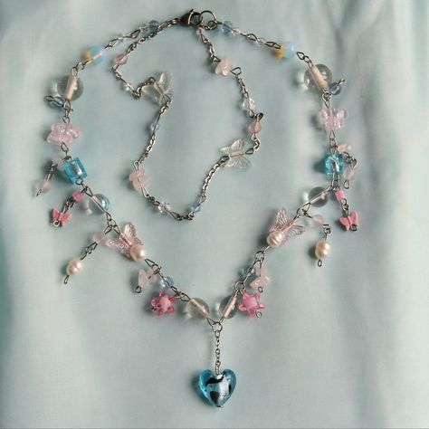 Cottagecore Necklace Aesthetic, Fairycore Jewelry Aesthetic, Fairy Necklace Aesthetic, Cottagecore Jewellery, Kidcore Jewelry, Fairy Choker, Cottagecore Necklace, Fairycore Necklace, Fairycore Jewelry