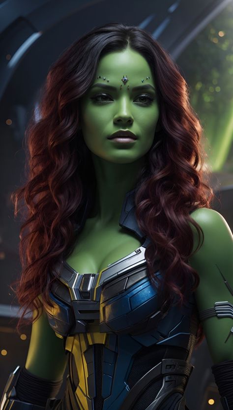 Gamora Comic, Anime Avengers, Beast Monster, Gamora Marvel, Female Comic Characters, Avengers Girl, Marvel Heroines, Marvel Superheroes Art, Harley Quinn Comic