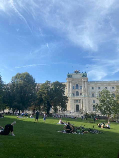 burggarten, vienna University Of Vienna Aesthetic, Living In Vienna Aesthetic, Vienna Song Aesthetic, Vienna Travel Photography, Burggarten Vienna, Aesthetic Places, Spring Mood, Europe Summer, Ferris Wheel