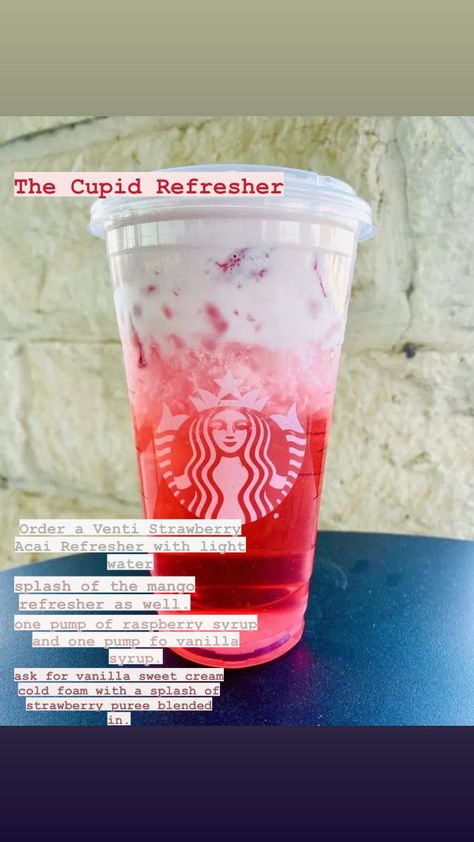 Starbucks Valentines Drinks, Starbucks Specialty Drinks, Refresher Starbucks, Copycat Starbucks Drinks, Starbucks Drink Menu, Drinks Starbucks, Valentine Drinks, Starbucks Secret Menu Recipes, Starbucks Tea