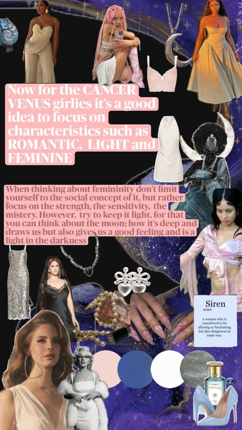 Pink, blue, silver, white, Lana del Rey, Marylin Monroe, yemoja, yemaya, Iemanjá, yemonja, moon necklace, moon, white dress, sparkling dress, silver dress, conch, pink nails, heart earrings, silver earrings, Alexa Demie, pearls, pink hair, blue shoes Venus Clothing, Be More Attractive, Light Feminine, Style Analysis, Venus Fashion, Birth Chart Astrology, Fasion Outfits, Model Lifestyle, Feminine Energy