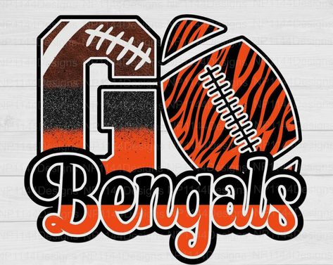 Football Quilt, Football Door Hangers, Rhinestone Designs Templates, Cincinnati Bengals Football, Bengals Football, Tiger Football, Missouri Tigers, Nfl Shirts, Nfl Cheerleaders