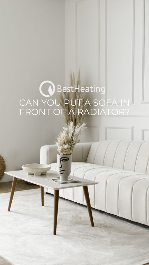 Is it a good idea to put a sofa in front of your living room radiator? We'll give you all the info you need. Learn more. Sofa In Front Of Radiator, Front Room Radiator, Open Plan Kitchen Dining Living Radiators, Radiator Above Table, Upright Radiator Lounge, Living Room Radiator, Radiators Living Room, Best Radiators, Cosy Spaces