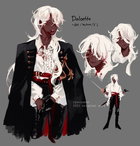 Vampire Oc, Art Outfits, Fashion Design Drawings, Character Creation, Dnd Characters, White Hair, Dark Fantasy Art, Art Reference Poses, Fantasy Character Design