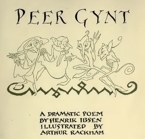 Peer Gynt, Arthur Rackham, Home Decor Decals, Art