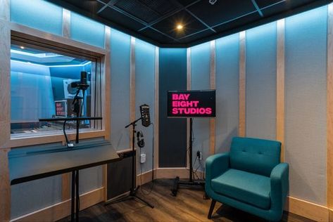 One iso booth provided ideal conditions for vocal recording, ADR, acoustic and electric instruments. Vocal Recording Studio, Electric Instruments, Vocal Booth, Recording Booth, Recording Music, Circle House, Music Recording Studio, Music Studio Room, Recording Studios