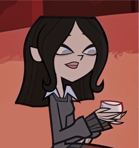 Total Drama island character with black hair. Pfp Black Hair Pfp, Black Haired Girl, Brown Hair Cartoon, Hair Pfp, Brown Hair Green Eyes, Pfp Black, Brown Eyes Black Hair, Black Hair Blue Eyes, Girls With Black Hair