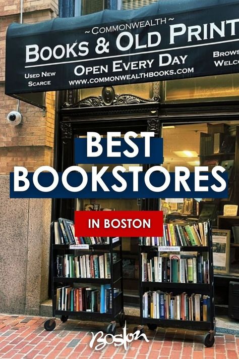 Whether you're new to reading via #BookTok, a certified bookworm or shopping for a thoughtful gift, Bookstores are a great opportunity to shop local and support creatives. Boston has no shortage of independently owned Bookstores, which should come as no surprise with its expansive and bustling academic scene. We've taken it upon ourselves to visit and compile this list of the best unique bookstores in Boston to visit this fall! Boston Bookstores, Boston Shopping, Massachusetts Aesthetic, Boston Travel Guide, Boston Trip, Goodwill Store, Newbury Street, England Trip, Visiting Boston