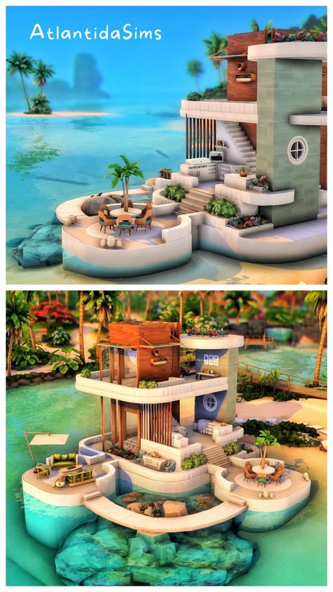 #sims4 #sims4house #sulani Sims House Island Living, Pool Area Sims 4, Sims 4 Bathhouse, Houses In Sims 4, Sims 4 House Sulani, Sims4 Sulani House, Sims 4 Rental Build, Sims Island Living House, Sims Sulani Houses