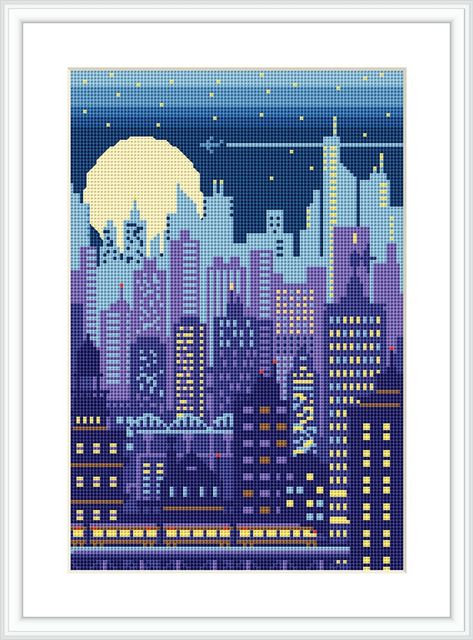 Knit Colorwork, City Cross Stitch, Cross Stitch Cross, Stitch Cross Stitch, Xstitch Patterns, Tiny Cross Stitch, Cross Stitch Landscape, Subversive Cross Stitch, Cross Stitch Pillow