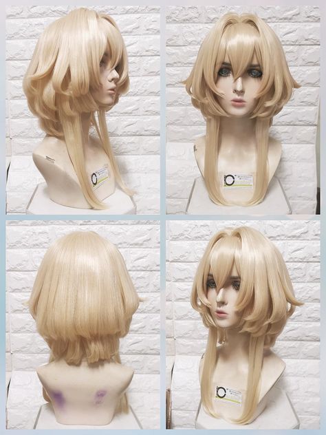 Cosplay Wig Tutorial, Manga Hair, Wig Styling, Anime Wigs, Dyed Hair Inspiration, Cosplay Hair, Japanese Hairstyle, Hair Up Styles, Hair Reference