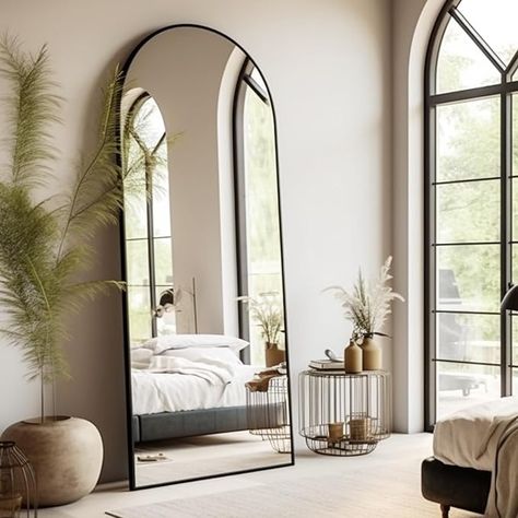 Full Length Mirror Gold, Arched Full Length Mirror, Arched Floor Mirror, Freestanding Wall, Full Length Mirror Stand, Large Floor Mirror, Arched Wall, Floor Standing Mirror, Hanging Bedroom