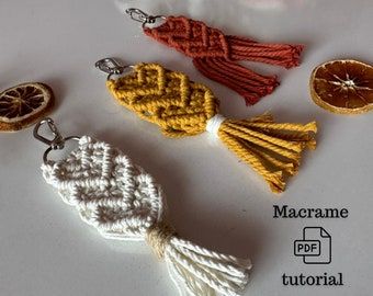 VariousPatterns - Etsy Macrame Valentines Ideas, Macrame Valentines Day, Macrame Heart Keychain, How To Make Scrapbook, Valentines Patterns, Scrapbook Tutorial, Valentine's Day Decor, Macrame Knot, Doll Sewing Patterns