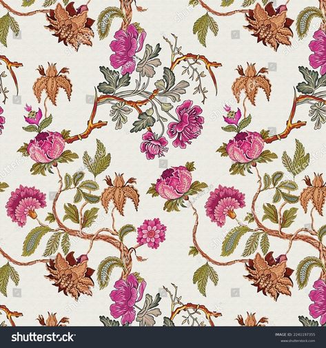 Floral Seamless Pattern Indian Decorative Wallpaper Stock Illustration 2241197355 | Shutterstock Mughal Pattern, Decorative Wallpaper, Mughal Art, Floral Seamless Pattern, Flower Art Images, Wallpaper Decor, Vector Pattern, Image Illustration, Seamless Pattern