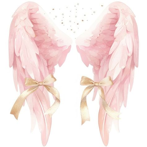 Coquette angel wings archangel. | free image by rawpixel.com / Ning Pink Glitter Aesthetic, Pink Angel Wings, Angel Wings Png, Angel Wings Painting, Victoria Secret Angel Wings, Angel Wings Drawing, Precious Moments Coloring Pages, Glitter Aesthetic, Wings Png