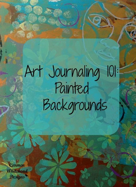 Painted Backgrounds for Art Journaling – Indie Crafts Painted Backgrounds, Journaling 101, Art Journal Backgrounds, Words Art, Art Journal Tutorial, Reading Art, Art Journal Techniques, Collage Background, Paint Background