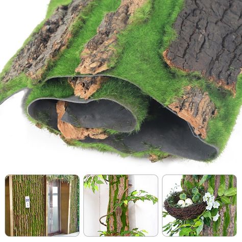 1pc Simulation Tree Bark Home Sewer Decoration Fake Tree Bark Green Moss Wedding Decoration Grass Wall Artificial Plants|Artificial Plants| - AliExpress Wedding Grass Wall, Moss Wedding Decor, Moss Wedding, Cheap Artificial Plants, Jungle Decorations, Moss Decor, Grass Wall, Pipe Decor, Fake Trees