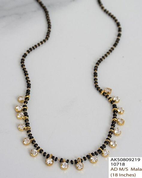 Black Beads Chain Indian, Black Beads Chain, Pretty Gold Necklaces, Ruby Necklace Designs, Mangal Sutra, Mangalsutra Chain, Black Beads Mangalsutra, Crochet Lion, Black Beads Mangalsutra Design