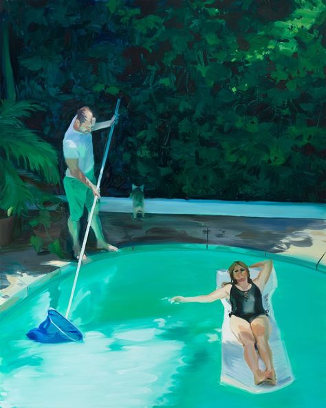 by Caroline Walker Caroline Walker, The Female Gaze, California Architecture, Female Gaze, Pool Art, Fishing Photography, Los Angeles Homes, Art Collector, Culture Art