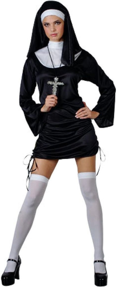 Nun Fancy Dress, Fancy Dress Womens, Nun Outfit, Nun Costume, Ladies Fancy Dress, White Dress Styles, Last Ride, Halloween Fancy Dress, Fantasias Halloween