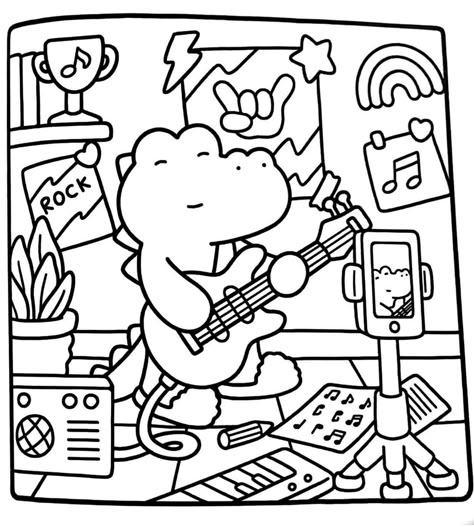 Cozy Coloring Pages, Bobbie Goods Coloring Pages, Bobbie Goods Coloring, Coco Wyo Coloring, Birthday Coloring Pages, Bobbie Goods, Bear Coloring Pages, Colouring Sheets, Detailed Coloring Pages