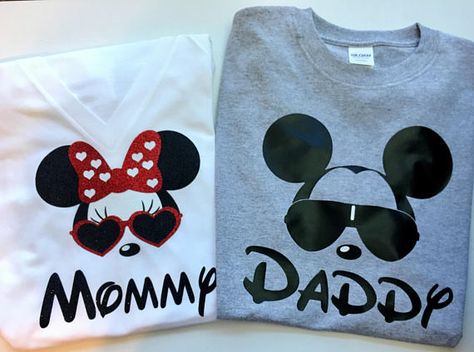 Minnie or Mickey Mouse Mom and Dad shirts or Family Shirts Mickey Mouse Family Shirts, Mickey Mouse Family, Types Of Families, Minnie Party, Minnie Mouse Birthday Party, 2nd Birthday Ideas, Minnie Birthday, Mickey Mouse Party, Mini Mouse