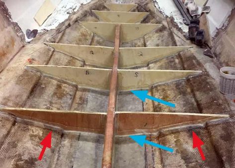 Replacing Rotten Stringers In A Small Boat | BoatUS Boat Restoration, Marine Plywood, Fiberglass Resin, Water Boat, Small Boats, Boating, Repair, Canning, Water