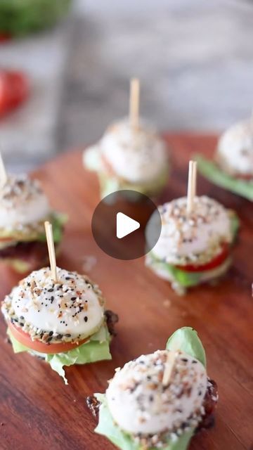 Rosalynn Daniels on Instagram: "Looking for a crowd-pleasing snack for your game day spread? Look no further than these delectable BLT Egg Sliders! Packed with flavor and perfect for satisfying hunger during the big game, here's how to make them:

Ingredients:
* 12 hard-boiled Eggs
* 24 mini slices of Bacon
* 12 Slices of Tomato
* 12 pieces of Lettuce

Spread:

* 1 cup of Mayo of choice
* 4 tbsp of Pesto

Instructions:

* In a bowl, combine mayo and pesto to create a savory aioli, then set aside.

* Slice each hard-boiled egg in half lengthwise.

* Spread the pesto aioli on each side of the egg.

* On one side of the hard-boiled egg, layer 2 slices of bacon, 1 slice of tomato, and a piece of lettuce.

* Top with the other half of the hard-boiled egg and secure with a toothpick.

* Finish b Egg Sliders, Pesto Aioli, Boiled Egg, The Other Half, Other Half, Hard Boiled, Aioli, Hard Boiled Eggs, The Egg