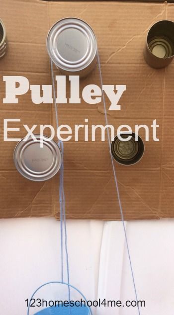 Pulley Science Experiment to help kids learn about simple machines - great for science fair project for kindergarten, first grade, 2nd grade, 3rd grade, 4th grade, 5th grade, homeschool, summer learning, and more. Simple Machines Projects For Kids, Simple Machine Projects, Pulleys And Gears, 5th Grade Homeschool, Grade 4 Science, Homeschool Summer, Science Experience, Science Fair Ideas, Rube Goldberg