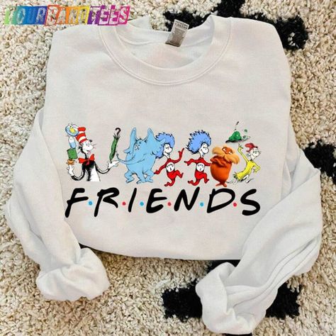 Cat In The Hat Friends Shirt Dr Seuss Horton Thing 1 2 Lorax Teacher Hoodie Sweatshirt Check more at https://tourbandtees.com/product/cat-in-the-hat-friends-shirt-dr-seuss-horton-thing-1-2-lorax-teacher-hoodie-sweatshirt/ Cat In The Hat Teacher Shirts, Dr Seuss Shirts For Teachers, Dr Seuss Teacher Shirts, Dr Seuss Shirt Ideas, Prek Shirts, Dr Suess Characters, Dr Seuss T Shirts, Dr Seuss Lorax, Dr Seuss Teacher