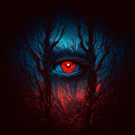 Big red eyes against the background of a... | Premium Photo #Freepik #photo #horror #scary #scary-eyes #halloween-hand Red Horror Background, Horror Eyes Art, Horror Youtube Banner, Compositing Ideas, Red Eye Photo, Eyes Background, Eye Horror, Background Horror, Evil Background