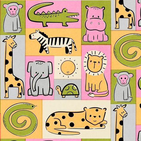 Safari Illustration, Good Illustration, Safari Pattern, Safari Design, Safari Print, Stationary Design, Textile Pattern Design, Kids Fabric, Book Projects