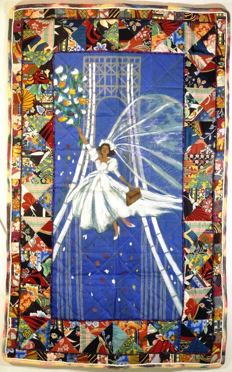 Faith Ringgold Art, Woman Flying, Story Quilts, Faith Ringgold, Sunflower Quilts, Straight From The Heart, American Quilt, Sparks Joy, Notecard Set