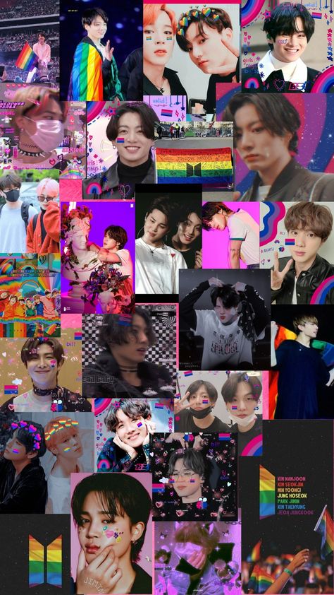 Lgbt Flag, Rainbow Wallpaper, Mood Board Inspiration, Bts Members, Jungkook Cute, Blackpink Lisa, Bts Wallpaper, Art Wallpaper, Mood Board