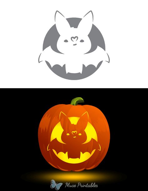 Bat Pumpkin Stencil, Bat Pumpkin Carving, Pumpkin Stencils Free Printable, Pumpkin Stencils Free, Bat Pumpkin, Pumpkin Stencil, Cute Bat, Free Stencils, Cute Pumpkin