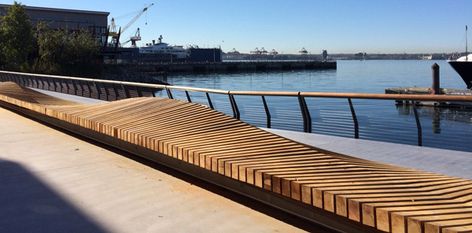 City of North Vancouver Unveils THE MEGABENCH Vancouver Skyline, Cedar Bench, Timber Logs, Cedar Boards, Long Bench, Construction Zone, Parametric Design, North Vancouver, Western Red Cedar