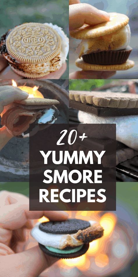 Explore these yummy s'mores recipes for some summer time fun! From classic combos to creative twists, indulge in the ultimate campfire treat. Smores Dessert Ideas, Healthy Smores, Campfire Cocktails, Smores Flavors, Fire Pit Food, Vegan Smores, Pie Iron Recipes, Campfire Snacks, Camping Smores