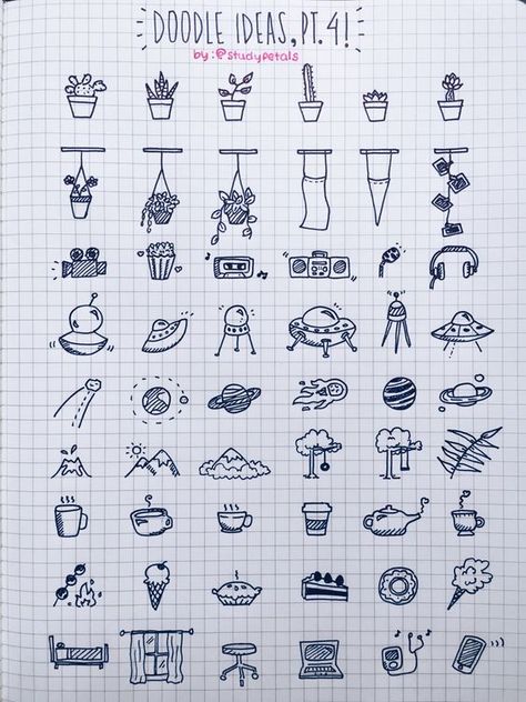 Simple Doodles You Can Easily Copy in Your Bullet Journal - Simple Life of a Lady خريطة ذهنية, Bujo Doodles, Sketch Note, Doodle Ideas, Sketch Notes, A Notebook, Bullet Journal Inspo, Bullet Journal Doodles, Journal Doodles