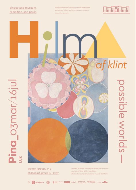 Foto Muro Collage, Poster Grafico, Hilma Af Klint, Bel Art, Picture Collage Wall, Arte Inspo, Art Collage Wall, Picture Collage, Exhibition Poster