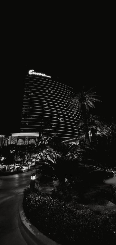 The Encore hotel on the Las Vegas strip shot in black-and-white Vegas Background, Las Vegas Black And White, Las Vegas Wallpaper, Vegas Theme, Dark Mode, Boss Baby, Vegas Strip, Las Vegas Strip, 2024 Vision