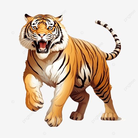 playful tiger clip art in a dynamic pose against 3d tiger animal png Karate Background, Tiger Clipart, 3d Tiger, Dynamic Pose, Animal Png, Big Cats Art, Pet Tiger, Transparent Image, Cats Art