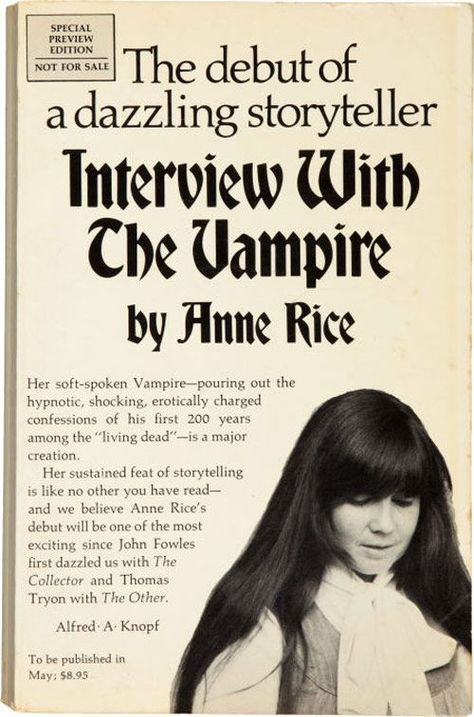 "Interview with a Vampire" by Anne Rice, 1976 Anne Rice Vampire Chronicles, John Fowles, Jonathan Franzen, The Vampire Chronicles, Anne Rice, Vampire Books, Interview With The Vampire, Travel Humor, Famous Authors