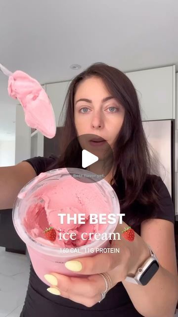 43K views · 2.1K likes | Ninja Creami Recipes | High Protein | Ice Cream on Instagram: "seriously, don’t sleep on this! make 2 pints and thank me later ✌🏻  Follow @healthywithalex_ to never miss a recipe!  Check out our bio for more similar creami recipes 🍦  Per pint: - 1 cup fresh strawberry slices - 2 TBS monk fruit sweetener - 1/3 cup full fat Greek yogurt - 1/3 cup 2% milk  Adjust sweetness to your taste depending on how sweet your 🍓 are You can add 2TBS of sour cream for a richer ice cream (especially if you use a lower fat Greek yogurt) If it’s powdery on the first spin, add 1 TBS of milk and respin  Tell me if you try this!  #ninjacreami #healthyrecipes #strawberryicecream" Strawberry Yogurt Ice Cream, Healthy Ninja Creami Ice Cream Recipes Strawberry, Ninja Creami Raspberry Ice Cream, Yogurt Ice Cream Recipe 3 Ingredients, Ninja Creami Protein Ice Cream Recipe Greek Yogurt, Ninja Creami Low Carb Ice Cream Recipes, Fruit Ninja Creami Recipes, Strawberry Ninja Creami Recipes, Ninja Creami Yogurt Recipes