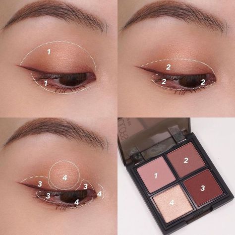 Asian Eyes Eyeshadow, Asian Eyeshadow Tutorial, Eye Makeup For Chinese Eyes, Korean Eye Makeup On Western Eyes, Eyeshadow Asian Eyes, Fox Eye Makeup Asian Eyes, Douyin Fox Eye Makeup, Eye Makeup Korean, Eyeshadow Tutorial Asian Eyes