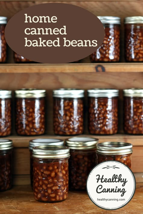 Healthy Canning, Canning Beans, Canning Potatoes, Diy Canning, Canned Baked Beans, Pressure Canning Recipes, Canning 101, Dehydrated Foods, Canning Ideas